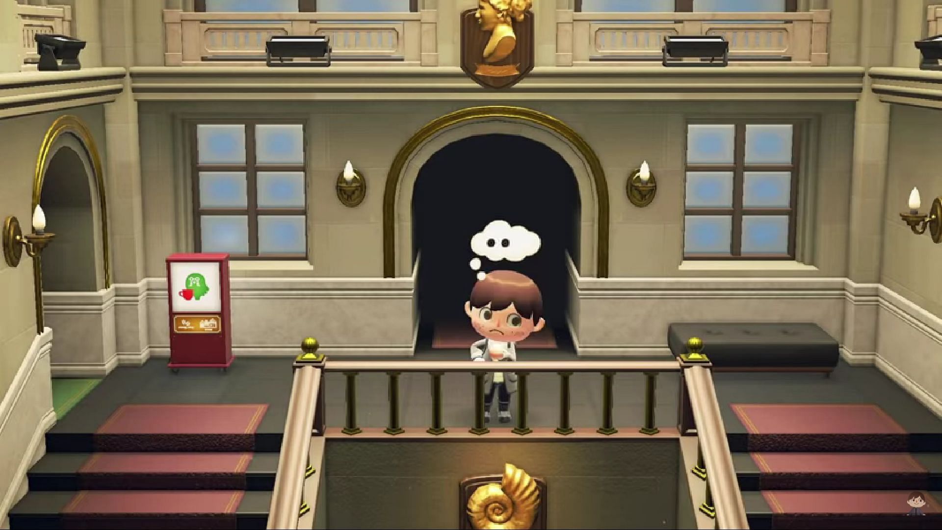 The asymmetrical portion in the Museum could have been utilized for something (Image via Crossing Channel/YouTube)
